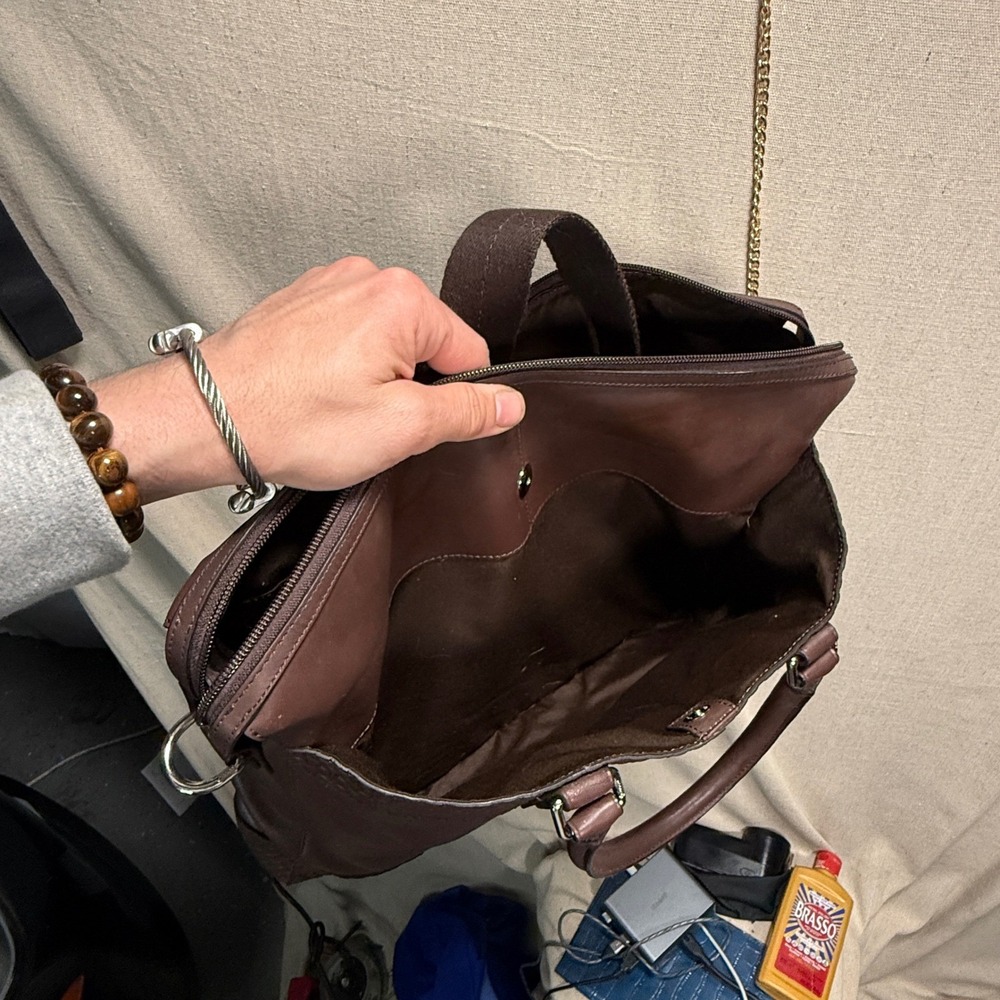 Coach Thompson Heritage Leather Slim Briefcase Mahogany Brown F70454 - Picture 15 of 16